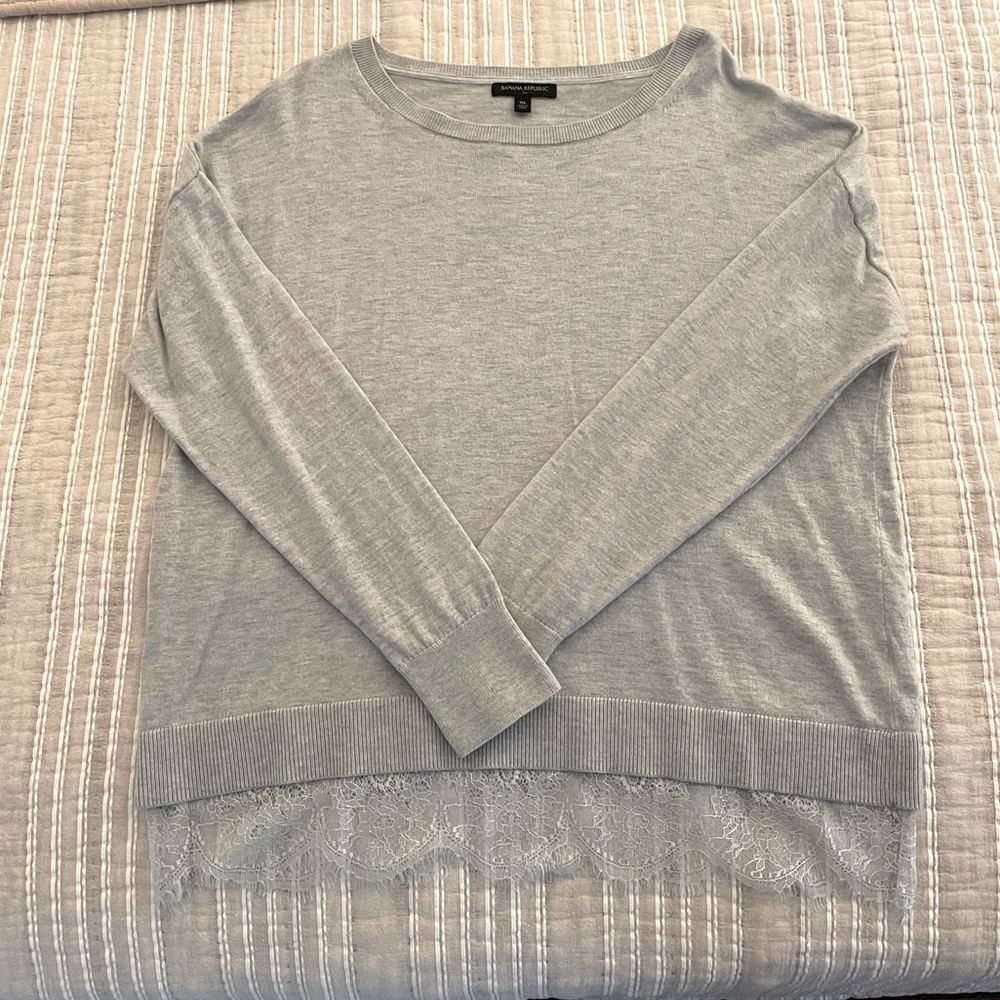 Banana Republic sweater with lace size XL